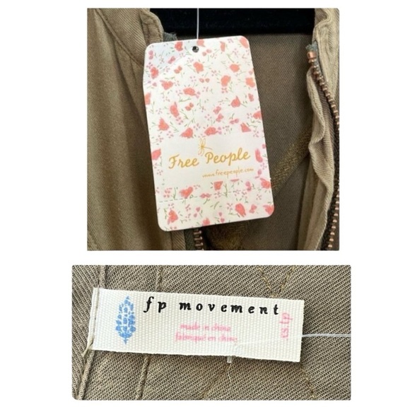 Free People Movement Off to the Races Olive Utility Jumpsuit XS - Picture 6 of 11